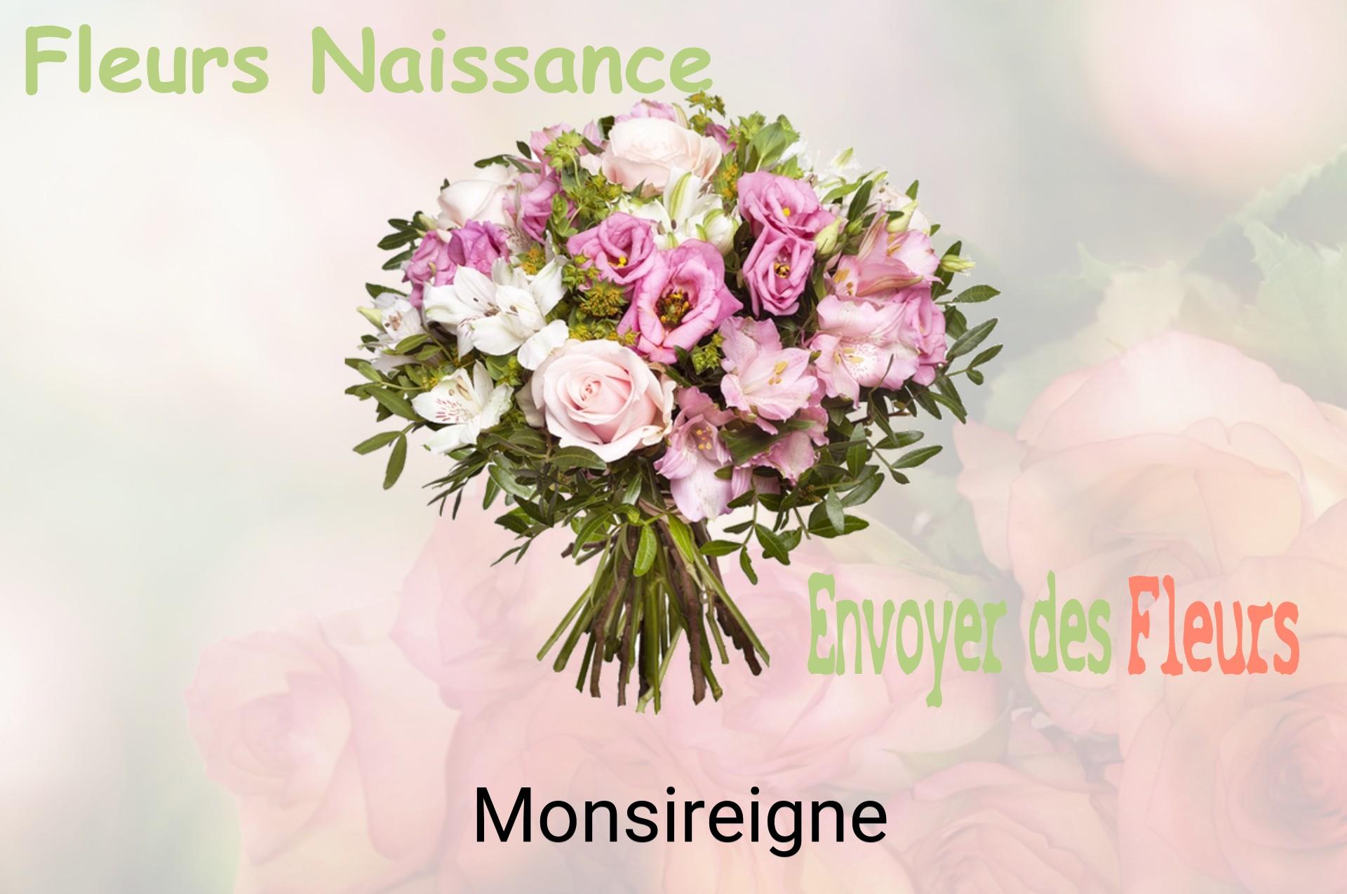 Bouquet de fleurs de naissance livré à Monsireigne